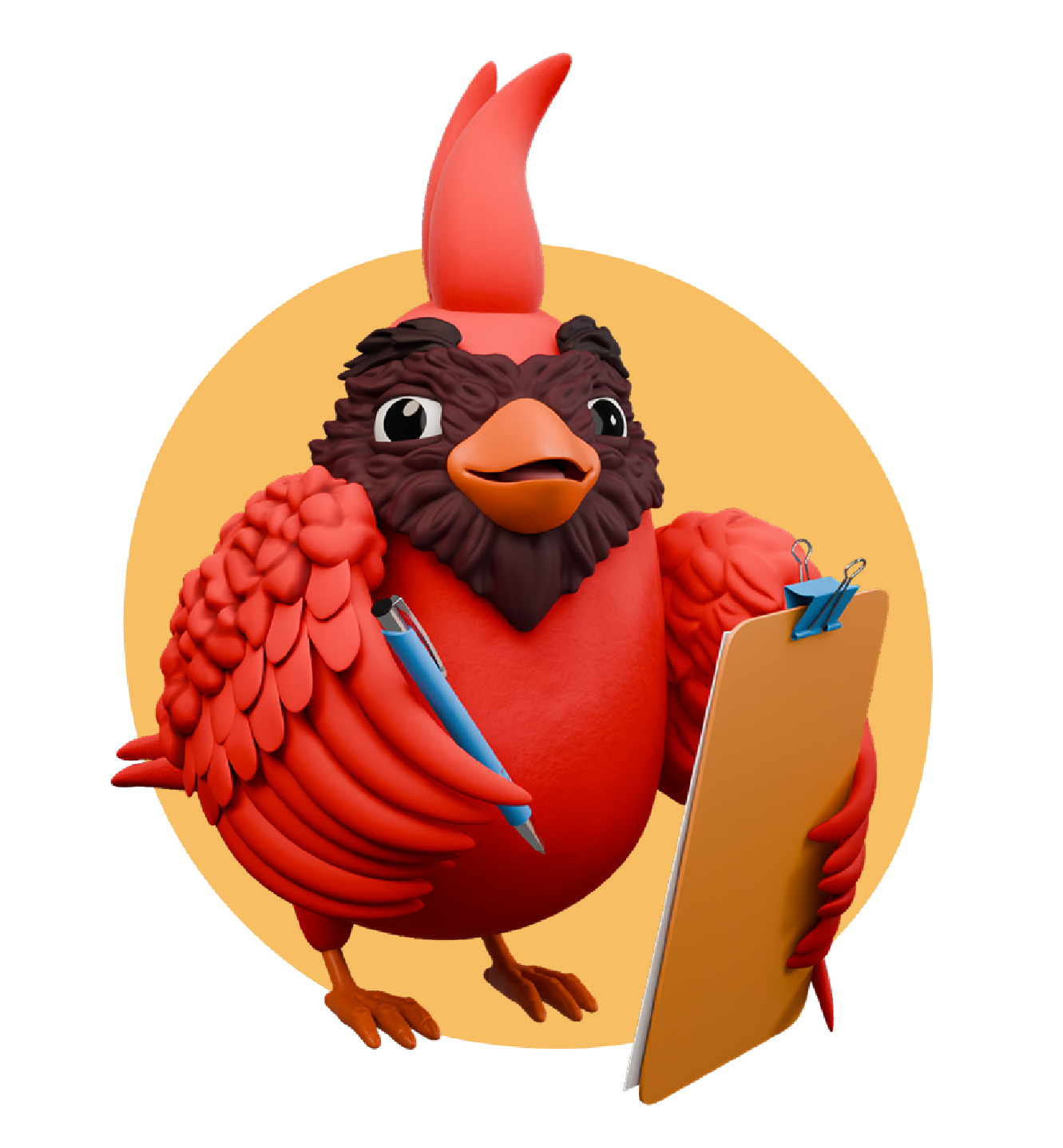 Coda holding a clipboard ready for you free consultation. 