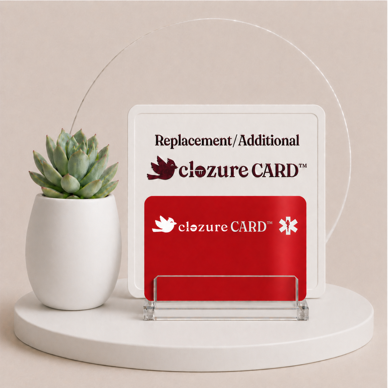 Replacement / Additional Clozure Card